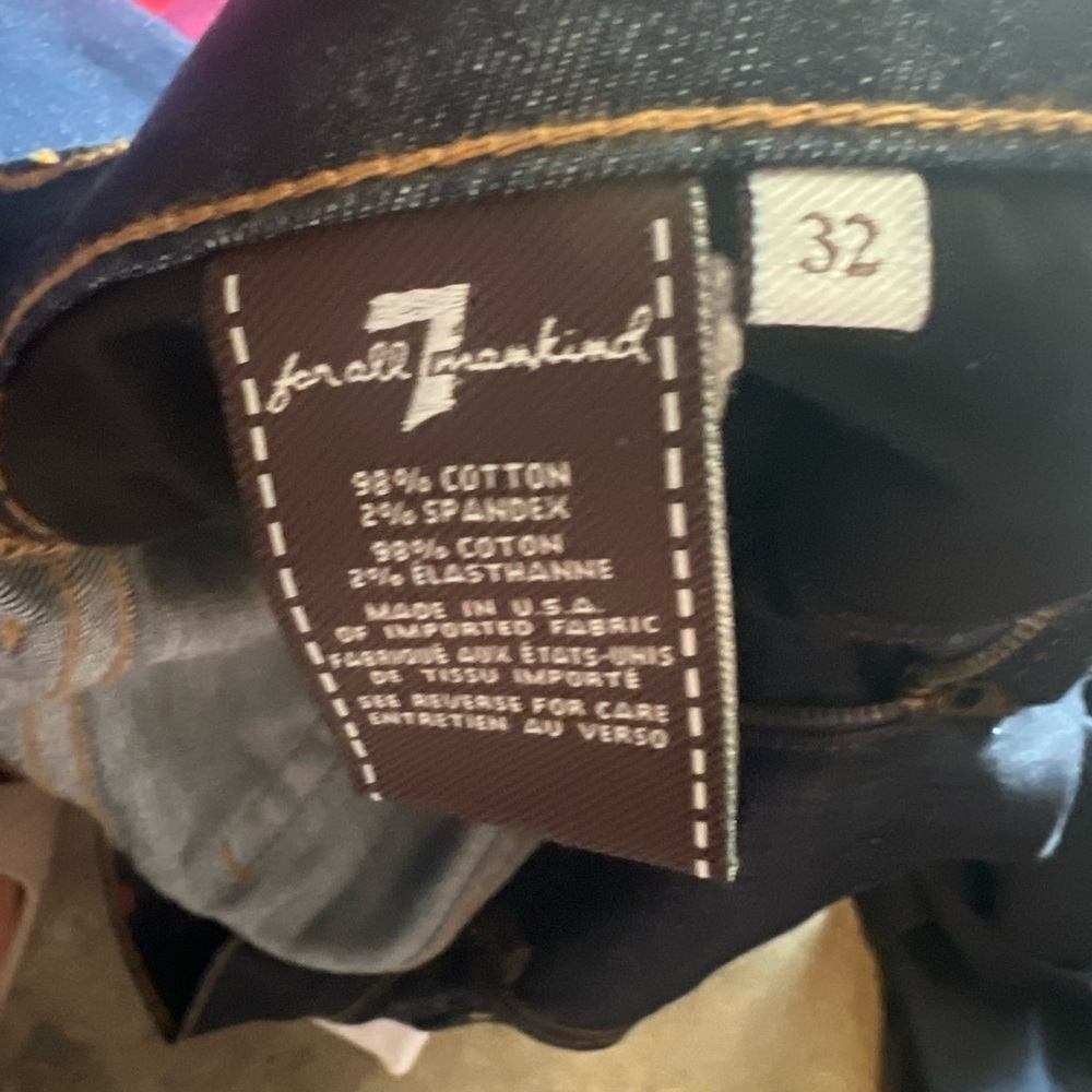 7 for all mankind austyn skinny dark wash jeans - Picture 3 of 3